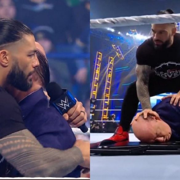 WWE's Brock Lesnar Attacks Roman Reigns after Bloodline Turns On Paul Heyman