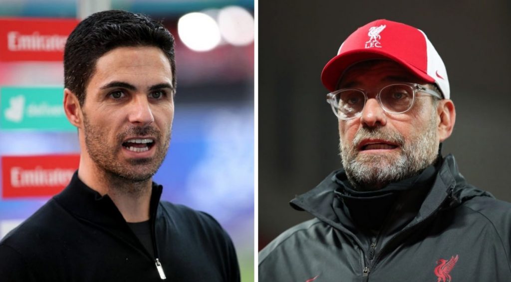 Arteta vs Klopp