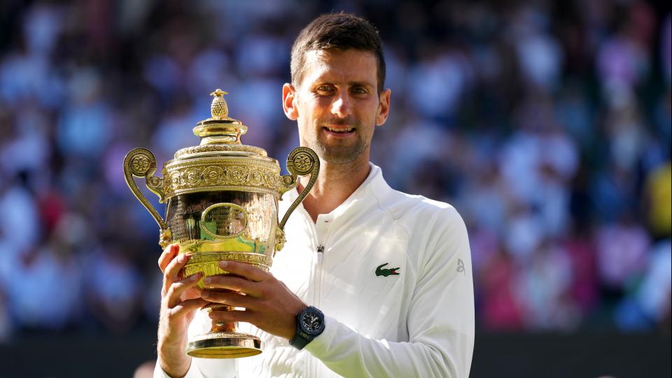 Novak Djokovic Winning Wimbledon 2022