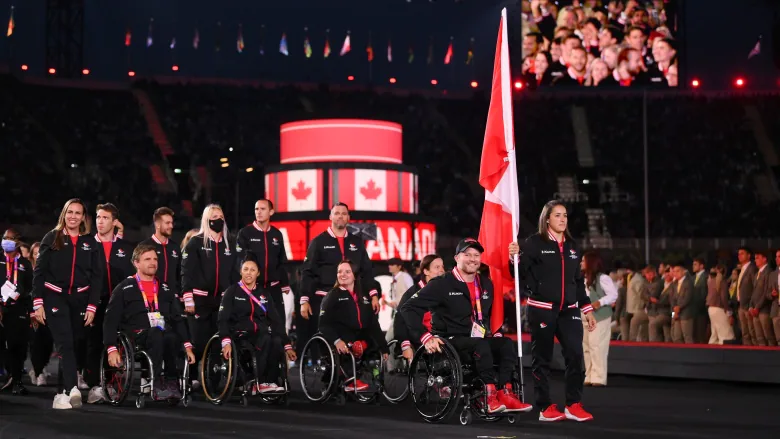 Team Canada In The Opening Ceremony Of Commonwelath Games 2022