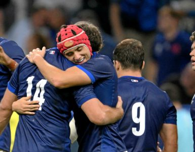 French Players Celebrating