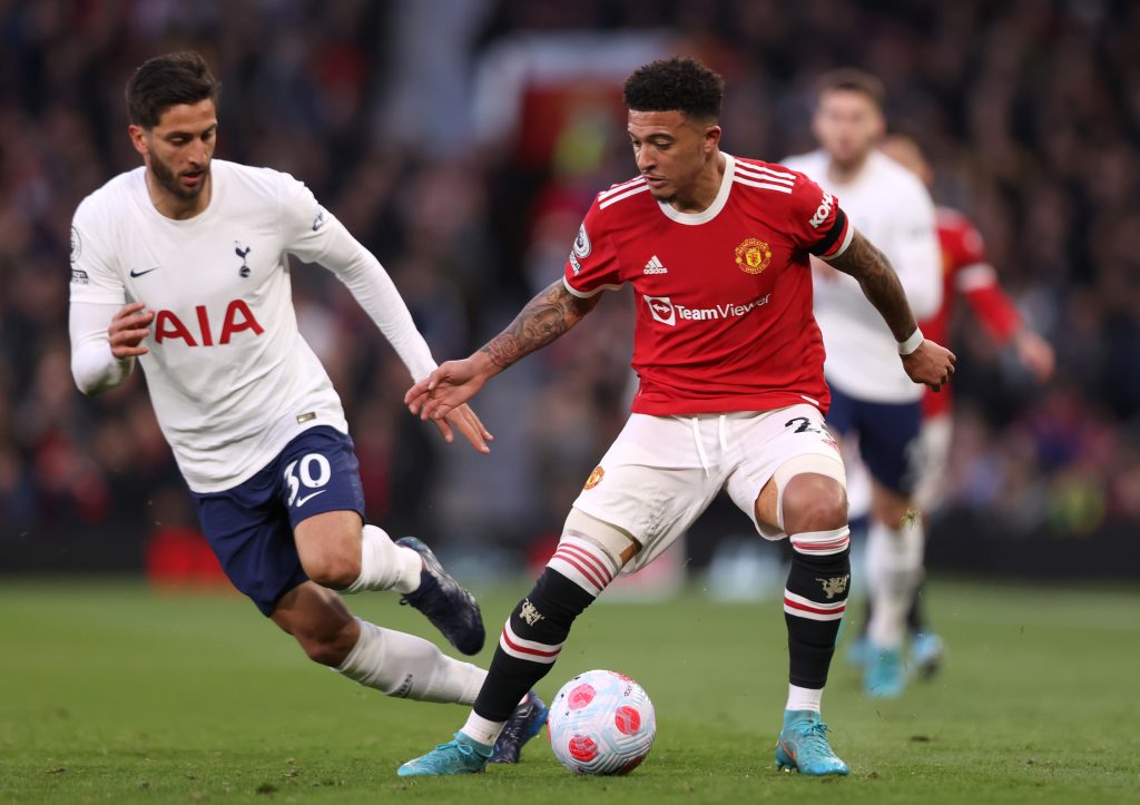 Jadon Sancho Against Tottenham Hotspurs