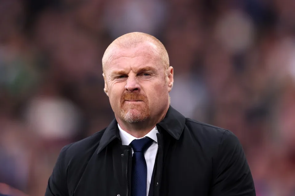 Sean Dyche during a Premier League match