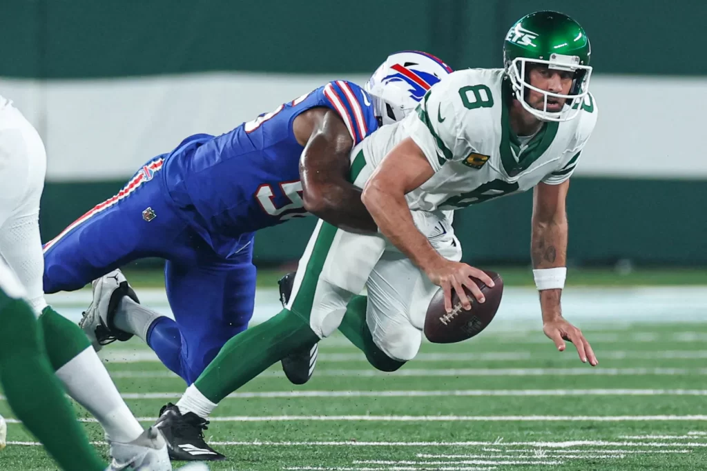 Aaron Rodgers returned to MetLife Stadium on Sunday