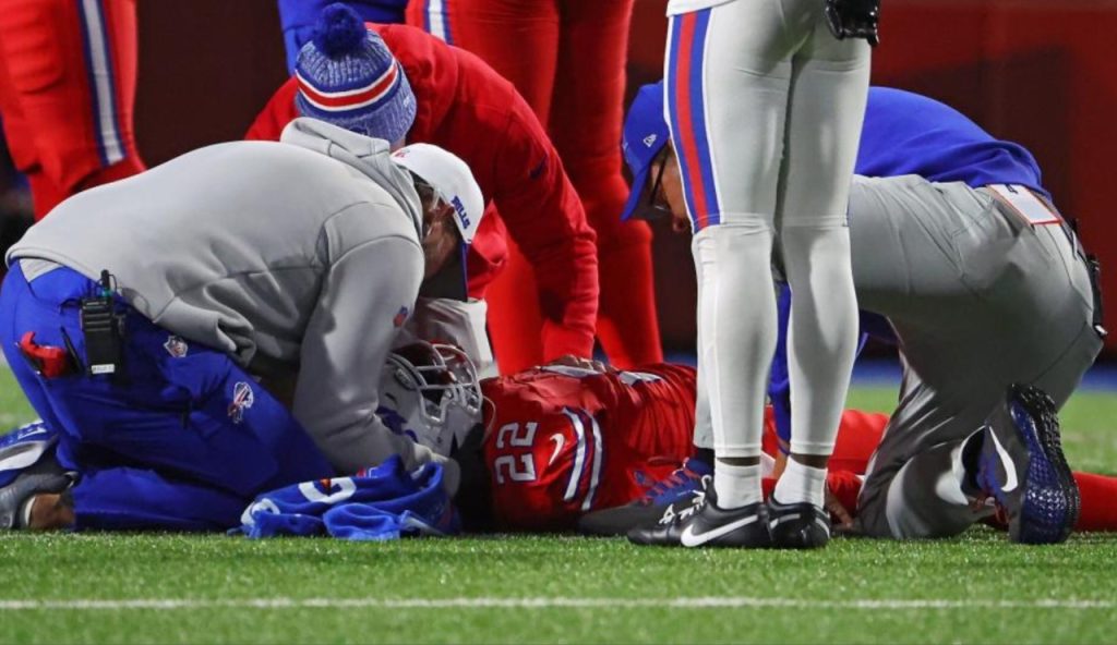 Bills Coach Reports Full Range of Motion for Damien Harris Following Neck Injury