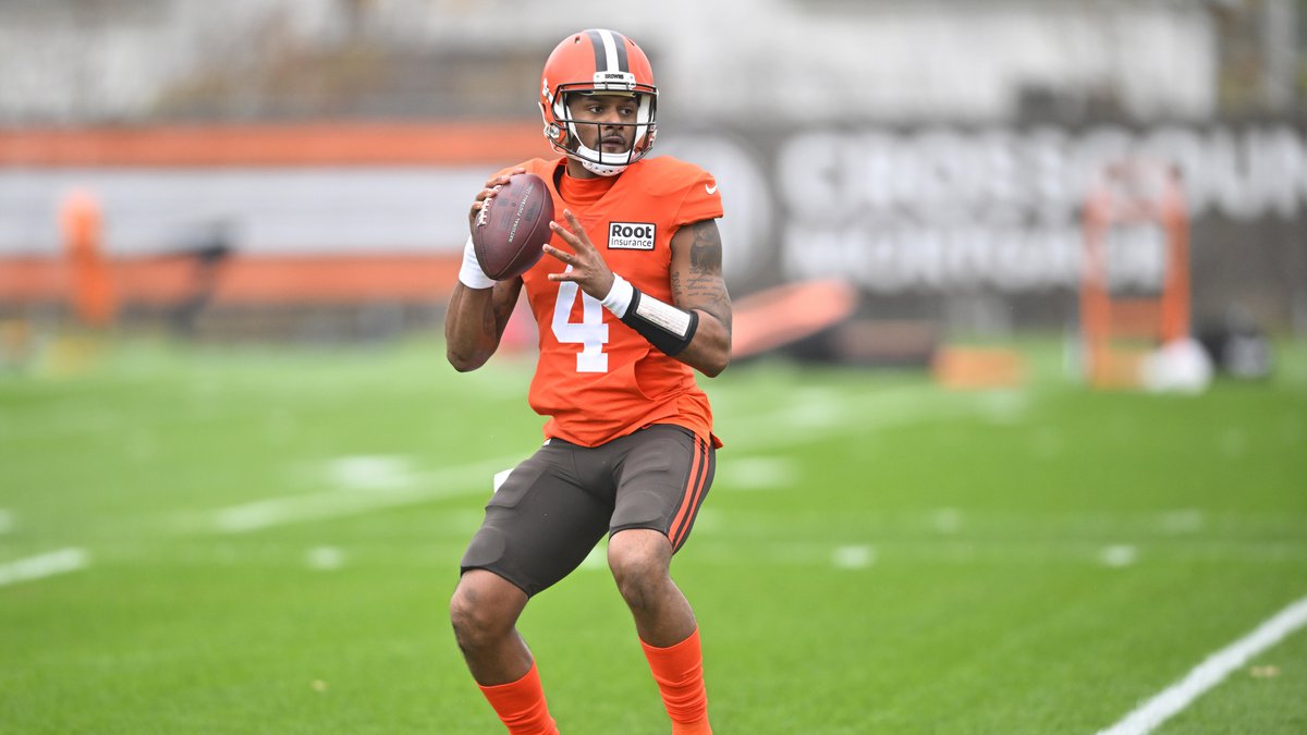 Browns' Quarterback Deshaun Watson Might Not Be Able to Play Against the Ravens on Sunday Because His Shoulder is Hurting. We're Not Sure Yet