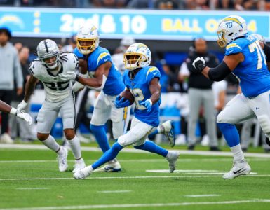 Chargers win against the Raiders
