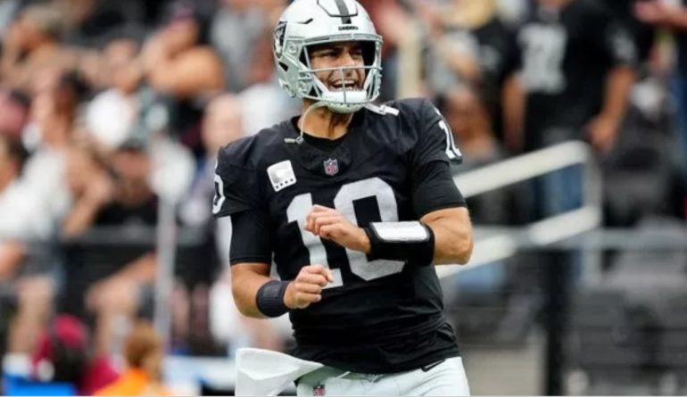 Raiders Quarterback Jimmy Garoppolo Hospitalized After Back Injury in Victory Against Patriots