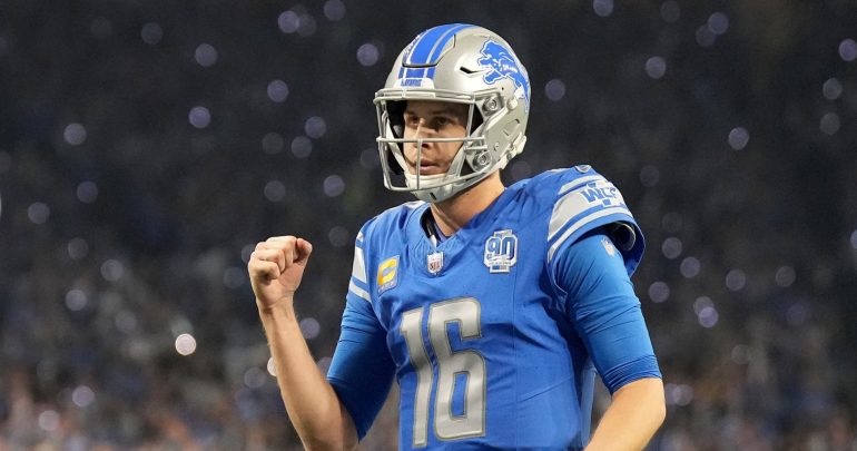 NFL Fans Celebrate Jared Goff’s Lions for Earning 1st Playoff Win Since 1992 vs. Rams