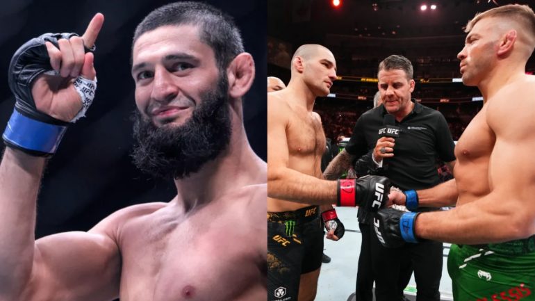 Khamzat Chimaev believes Sean Strickland beat Dricus Du Plessis, calls out the South African for UFC 300