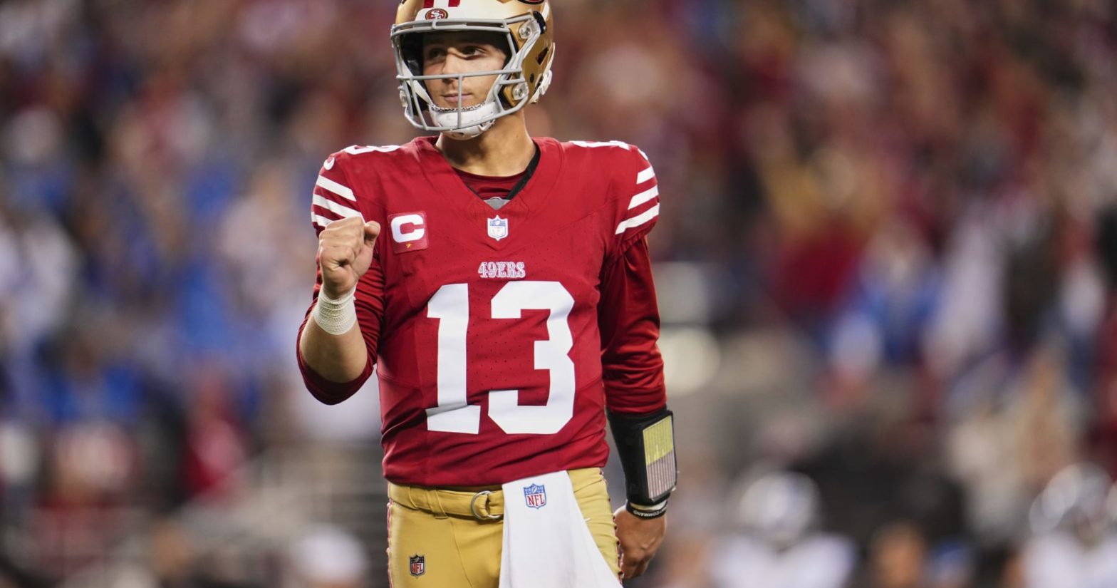 49ers’ Brock Purdy: No One Was Freaking Out Over 17-Point Halftime Deficit vs. Lions