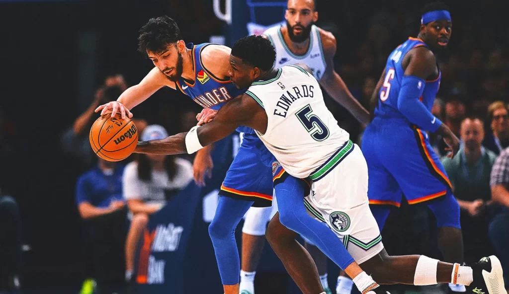 Anthony Edwards Nets 27 Points, Leading Timberwolves to a 107-101 Victory Over Thunder in Battle of Western Conference Leaders