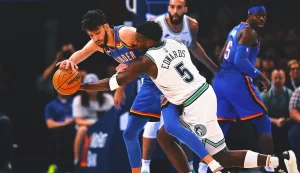 Anthony Edwards Nets 27 Points, Leading Timberwolves to a 107-101 Victory Over Thunder in Battle of Western Conference Leaders