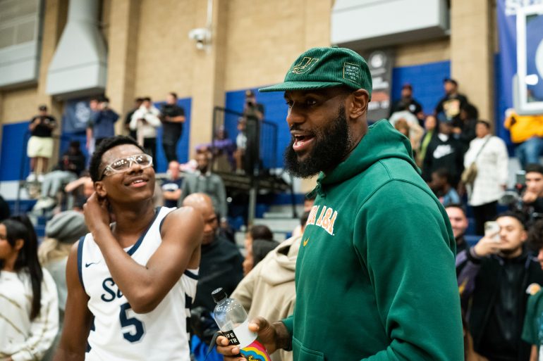 LeBron James Excited as Bryce and Sierra Canyon Make Incredible Comeback, Bulls Legend Watches On