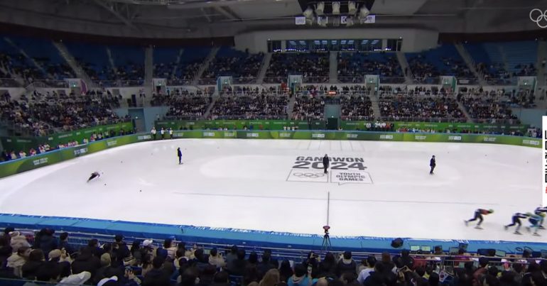 This speed skater pulled off the most genius trick the Olympics have ever seen to win gold