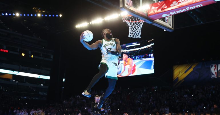 Celtics’ Jaylen Brown on Dunk Contest: Players Are Afraid to ‘Get Turned into a Meme’