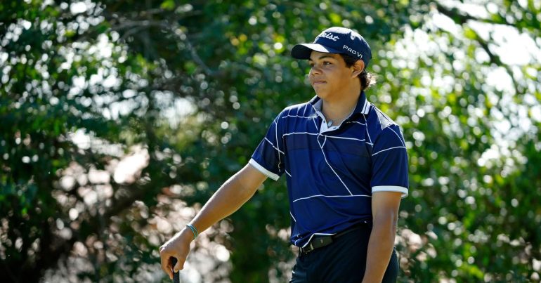 Tiger Woods’ son, Charlie, makes valiant effort at PGA Tour qualifier; falls short