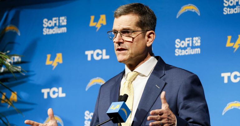 NFL Rumors: ‘No Secret’ Chargers’ Jim Harbaugh ‘Wants to Invest in the Trenches’