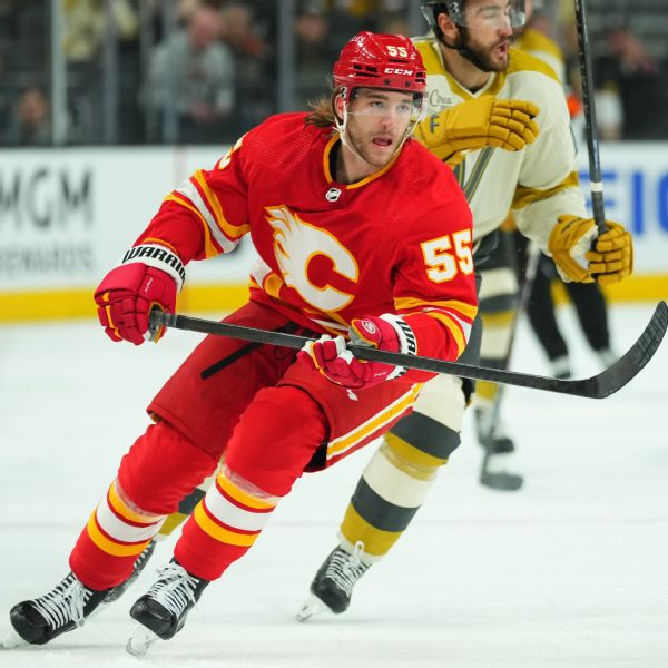 Knights land standout Flames defenseman Hanifin