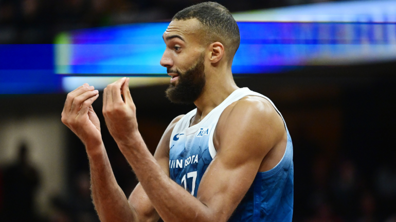 Rudy Gobert implies NBA referees are influenced by gambling after making money sign at officials