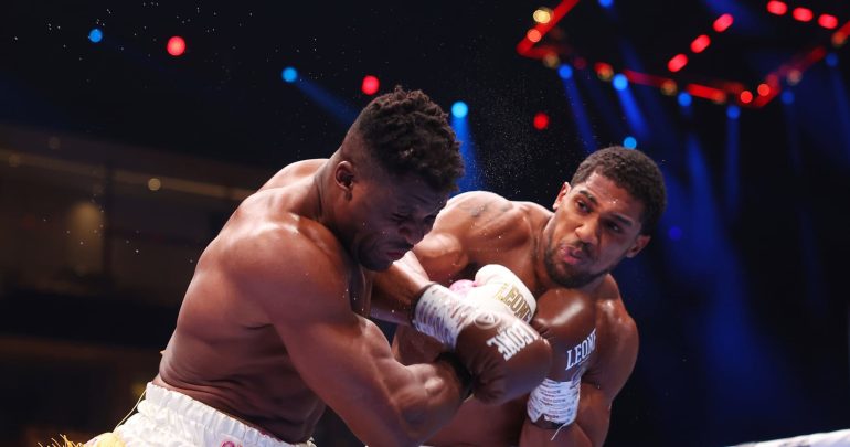 Francis Ngannou Says He ‘Didn’t Feel’ Knockout Punch From Anthony Joshua