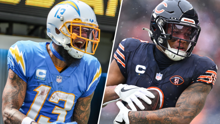 DJ Moore reacts to Bears’ massive trade for Keenan Allen