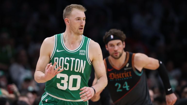 Sam Hauser injury: Latest report on Celtics forward’s ankle is positive