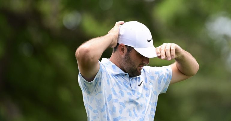 Houston Open: Scottie Scheffler snaps PGA Tour record after tap-in miss on 18