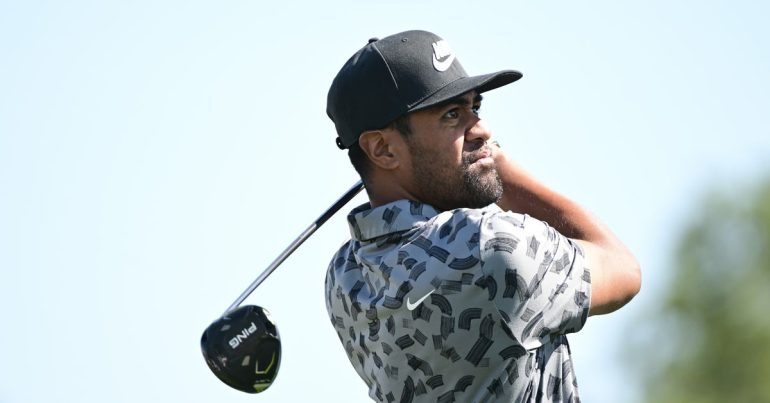 Houston Open: Tony Finau ties course record; snatches lead at Memorial Park