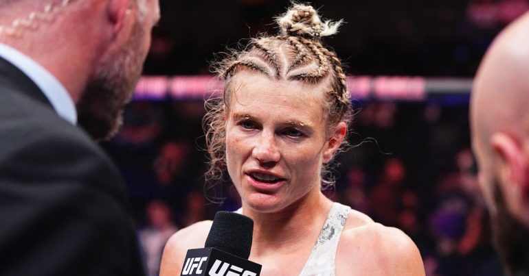 Manon Fiorot transported to hospital following win in UFC Atlantic City main event