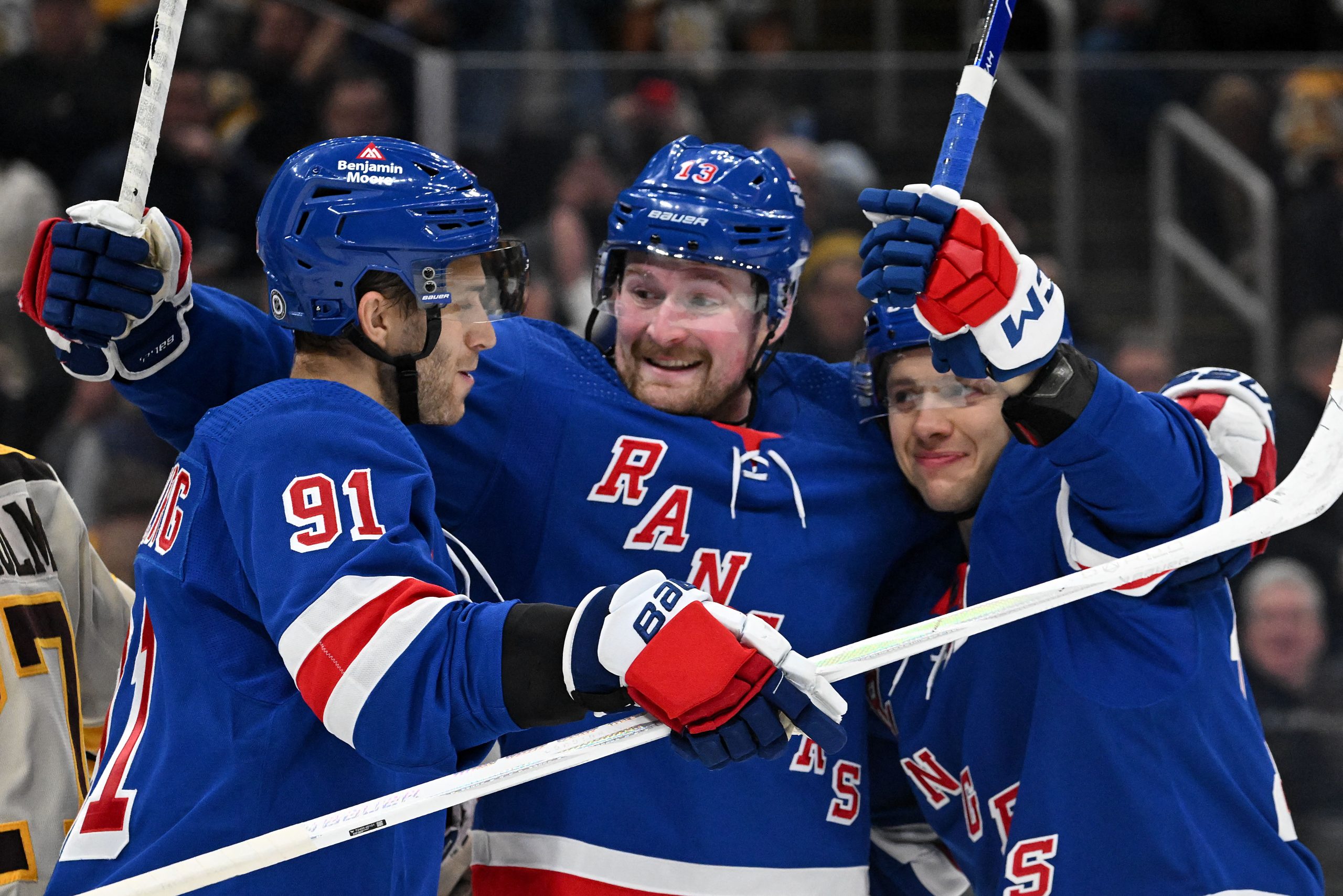 Rangers Ride Panarin's Hat Trick to 5-2 Victory Against Bruins