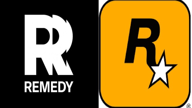 Remedy vs Rockstar Games logos side by side comparison