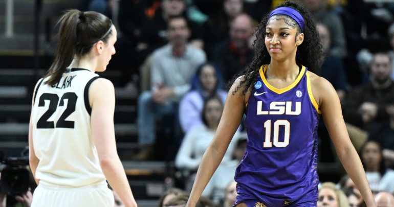 Video: Iowa’s Caitlin Clark, LSU’s Angel Reese Hug After WCBB Title Game Rematch