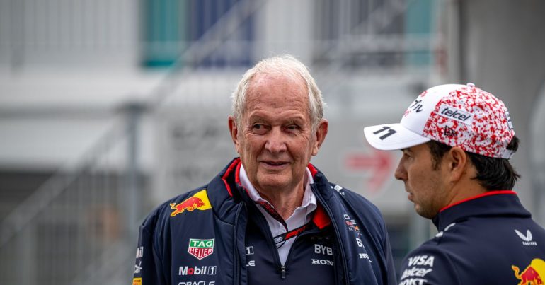 Helmut Marko sings Sergio Pérez’s praises after strong qualifying at Japanese Grand Prix