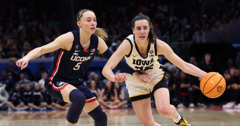 Caitlin Clark, Iowa Top Bueckers, UConn; LeBron, Angel Reese, More Question Late Foul