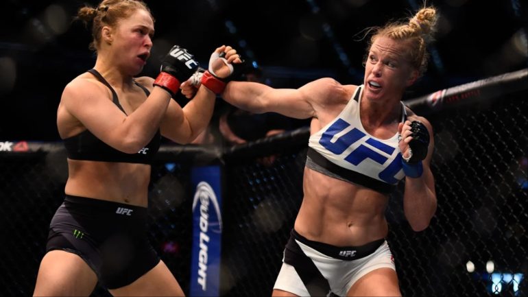 Holly Holm responds after Ronda Rousey claims she was concussed before their title fight: “She wasn’t better than me”