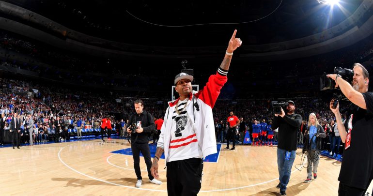 Video: Allen Iverson Crossover Statue Unveiled by 76ers at Practice Facility