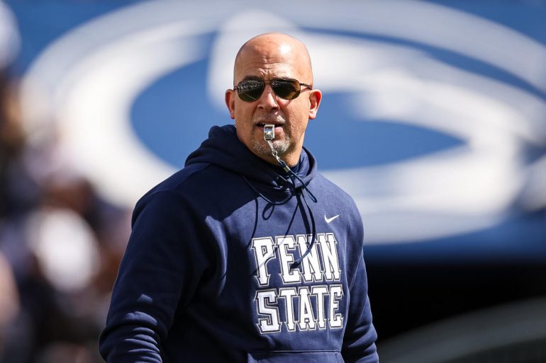 James Franklin makes 57-mile trip to celebrations for both of Penn State’s 1st-round NFL Draft picks