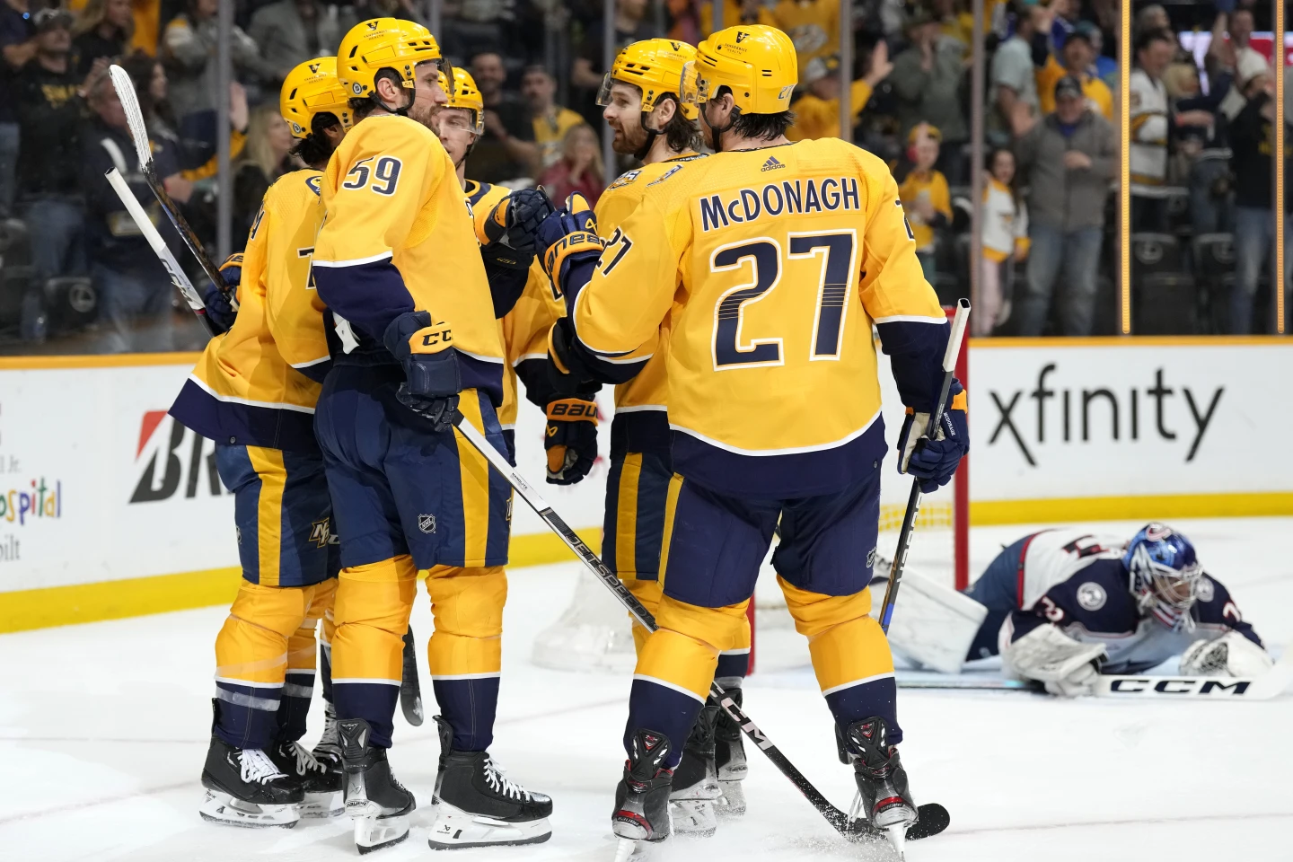 Roman Josi's two goals and two assists guide the Nashville Predators to ...