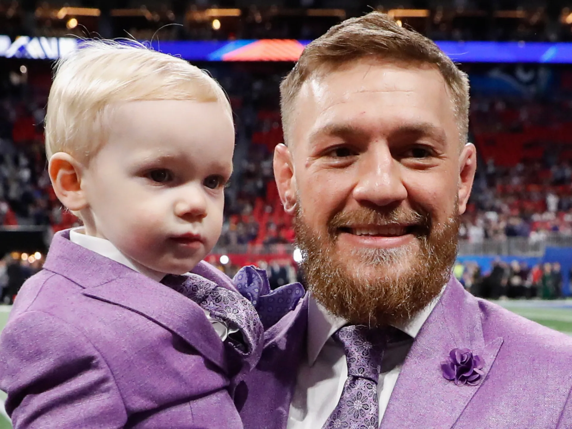 Conor McGregor Jr. and his son