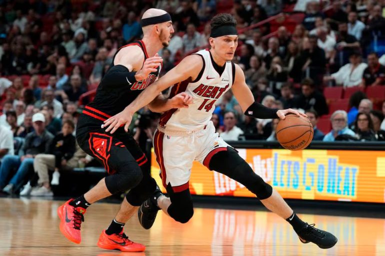 Herro and Jaquez Lead Heat to Beat Bulls in NBA Play-In Game