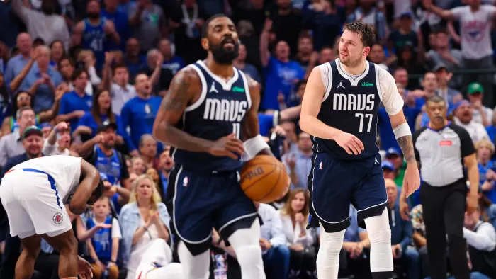 Luka Dončić Worries He's Not Supporting Kyrie Irving Enough Against Clippers