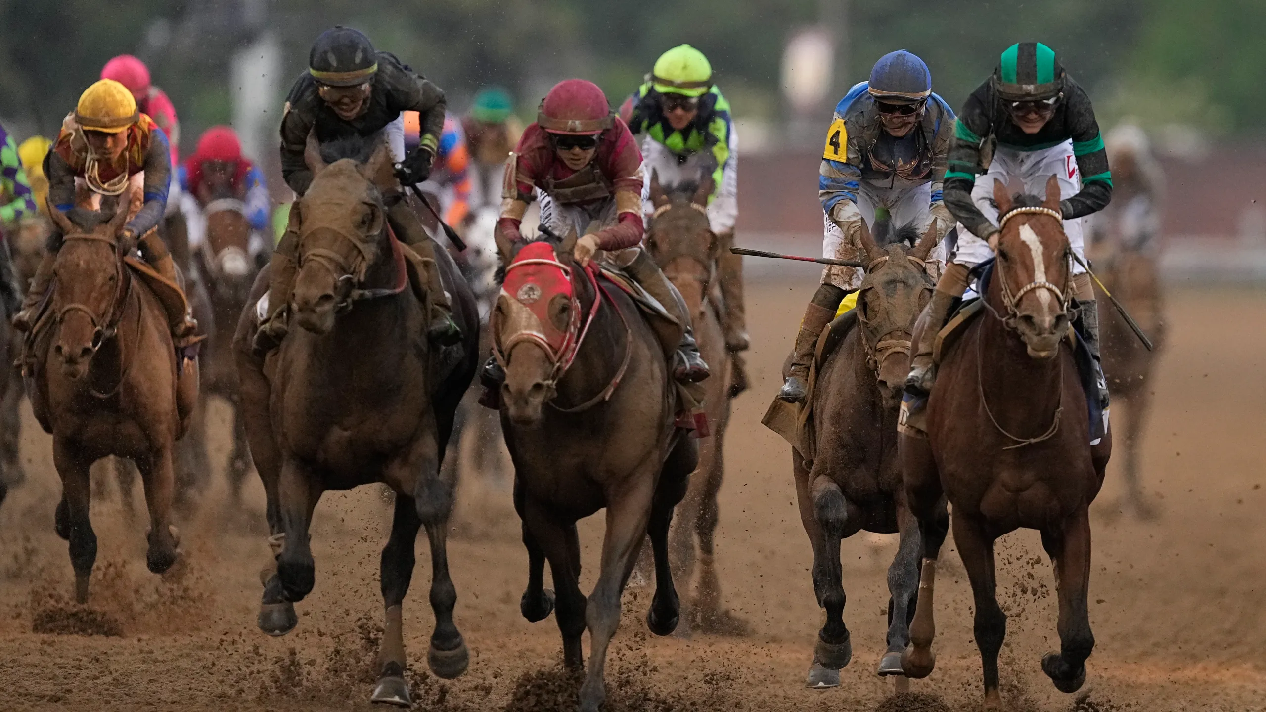 Brian Hernandez Jr. steers Mystik Dan to win the 150th Kentucky Derby at Churchill Downs on May 4, 2024.