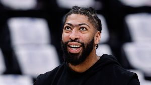 Anthony Davis reacts to the Lakers drafting Bronny James