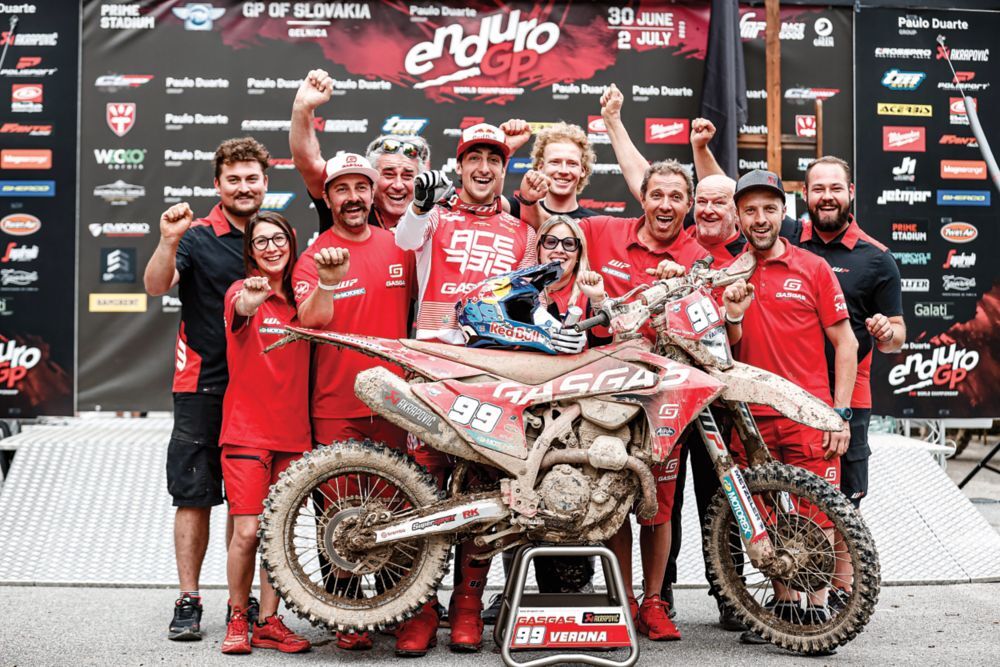 Andrea Verona Dominates POLISPORT GP of Slovakia's Opening Day in EnduroGP Championship