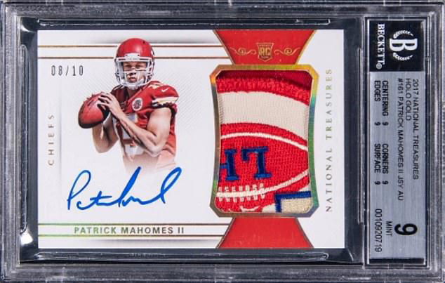 Rare Patrick Mahomes Rookie Card Sells for Nearly $200,000, Reflecting His Rising Sports Icon Status