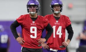 Vikings' Kevin O'Connell Names Sam Darnold as Top Quarterback for Training Camp, with Rookie J.J. McCarthy Competing