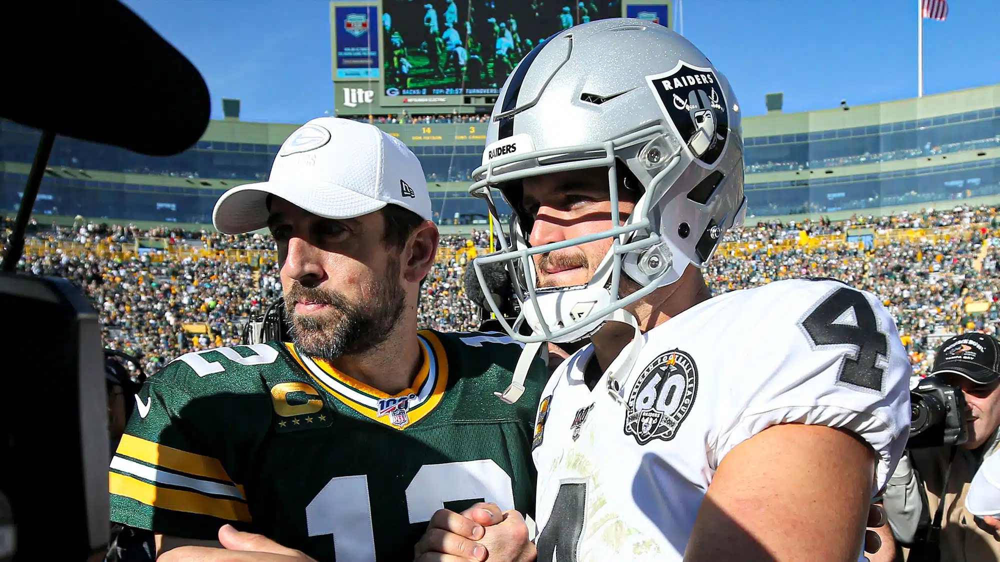 Aaron Rodgers and Derek Carr