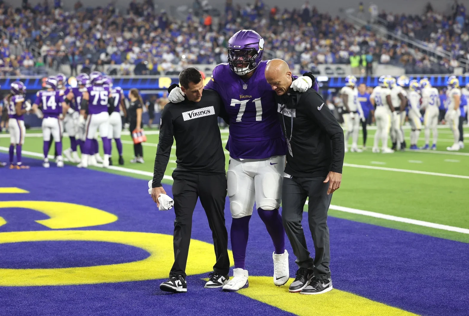 Vikings Face Season-Altering Loss as Star Tackle Christian Darrisaw Suffers Season-Ending Injury