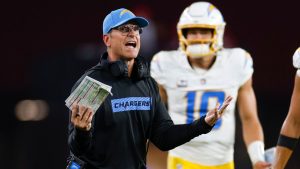 Chargers Coach Jim Harbaugh Calls for Better Protection for Justin Herbert Amid Missed Roughing Calls